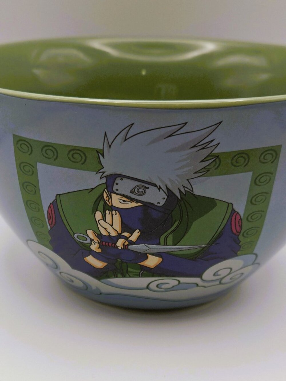 Naruto Shippuden Kakashi Ramen Bowl Chopstick Holder Anime Bioworld Collectible